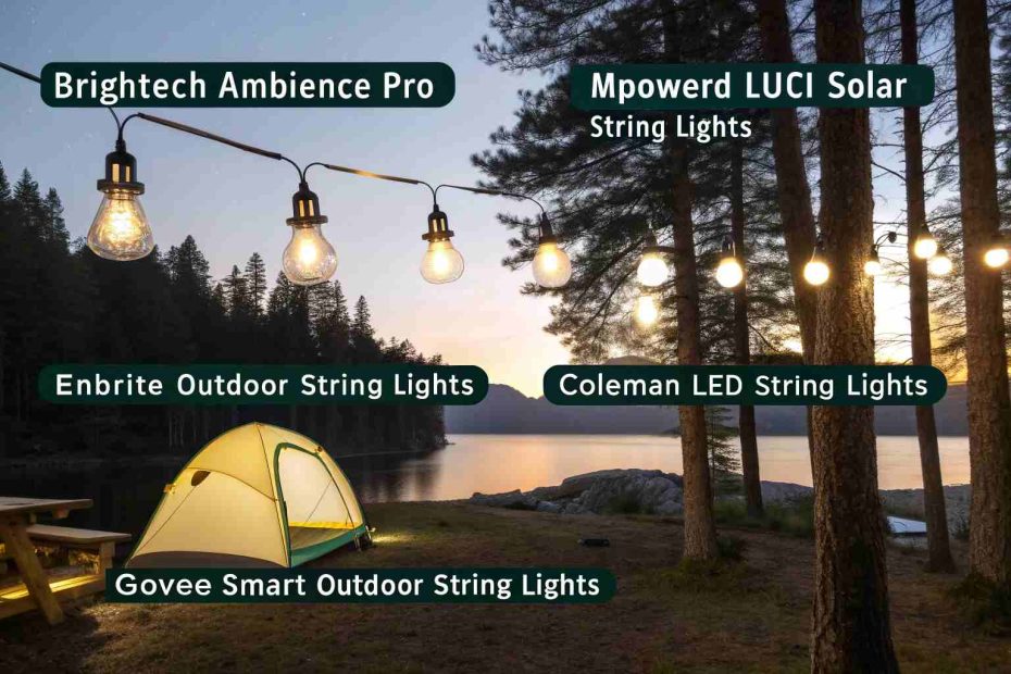 Best 5 Outdoor String Lights for Camping.